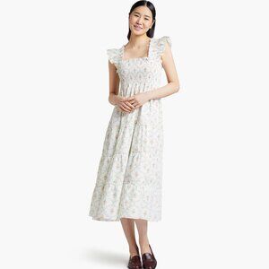 Hill House Nap Dress in Pastel Trellis